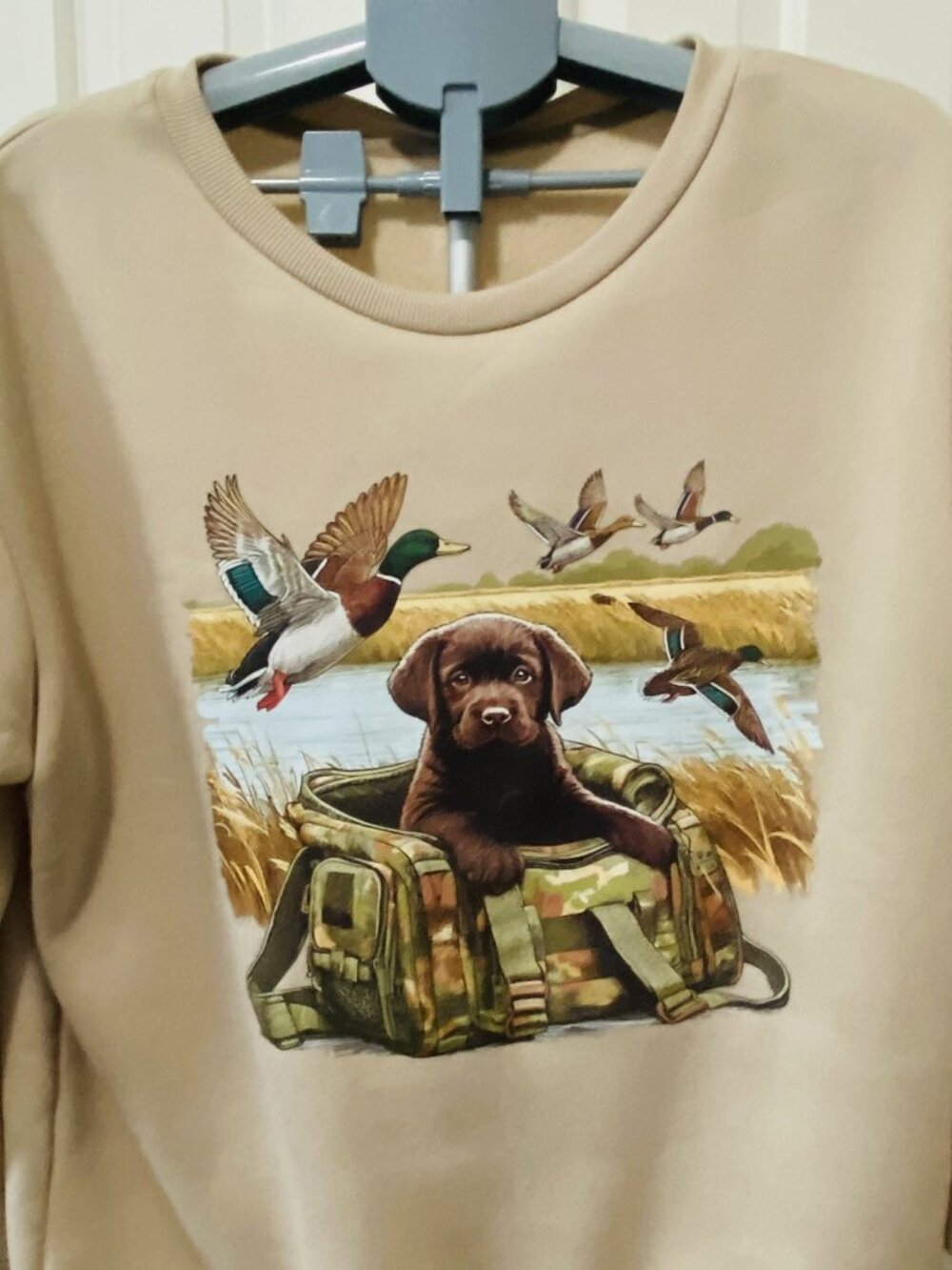 NEW - Chocolate Labrador Retriever & Ducks Women's Sz 2XL Sweatshirt